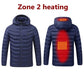 Men 9 Areas Heated Jacket USB Winter Outdoor Electric Heating Jackets Warm Sprots Thermal Coat Clothing Heatable Cotton jacket - Bekro's ART