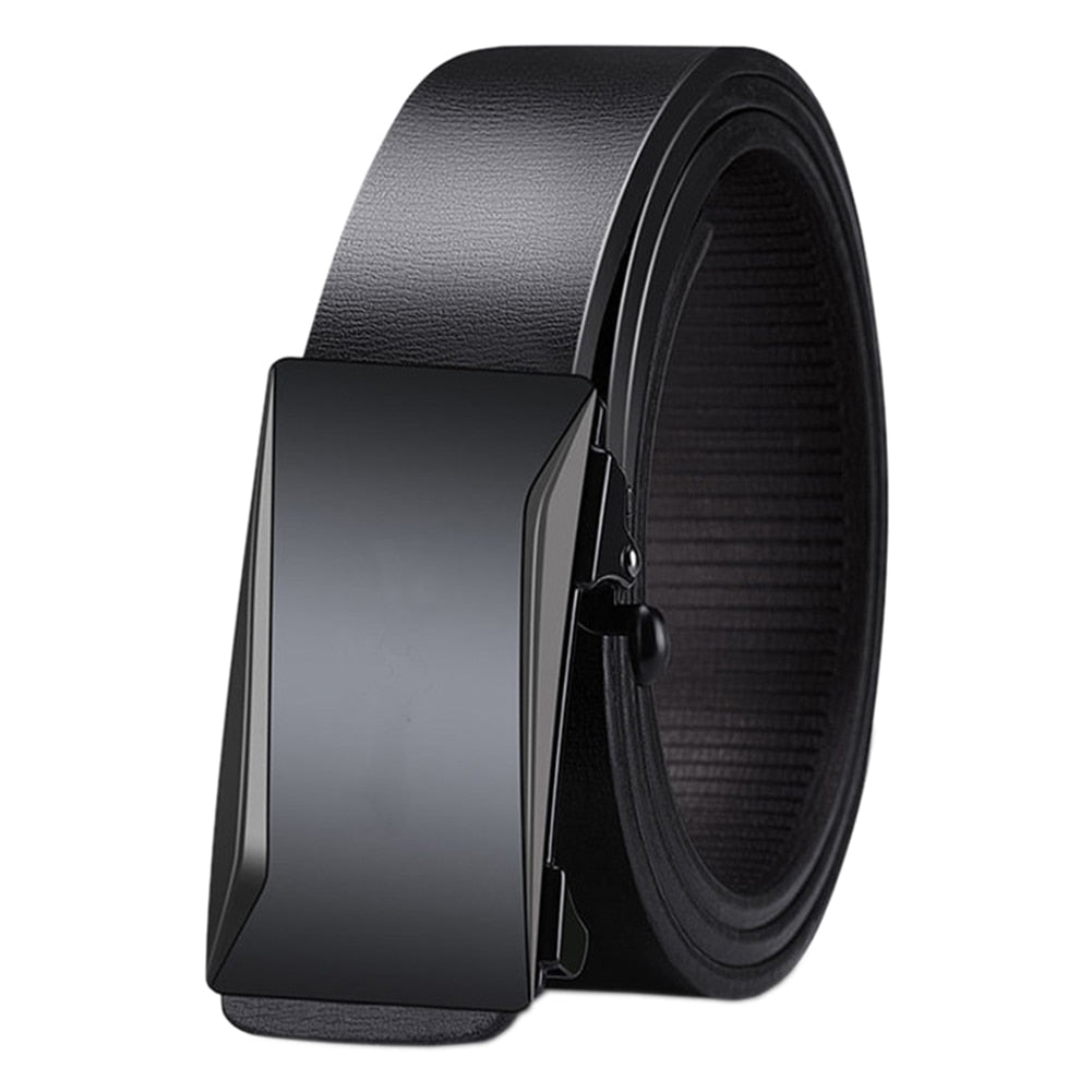 Men Belts Automatic Buckle Belt PU Leather High Quality Belts For Men Leather Strap Casual Buises for Jeans - Bekro's ART