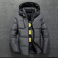 New White Duck Down Jacket Men Winter Warm Solid Color Hooded Down Coats Thick Duck Parka Mens Down Jackets Winter Outdoor Coat - Bekro's ART
