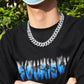 UWIN 18mm Zinc Alloy Miami Cuban Chain Necklace/Bracelet Set For Men Iced Out Bling Rhinestones Hip Hop Jewelry - Bekro's ART