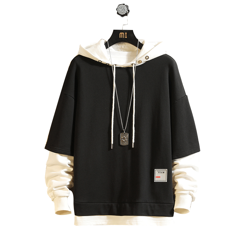 Casual New Men'S Classic Hip HOP Hoodies Sweatshirts Streetwear One Piece Brand Black Grey - Bekro's ART