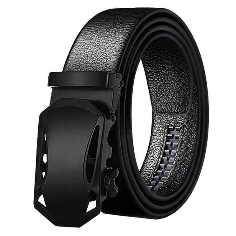 Men Belts Metal Automatic Buckle Brand High Quality Leather Belts for Men Famous Brand Luxury Work Business Strap - Bekro's ART