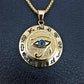Ancient Egypt The Eye Of Horus Pendant Necklaces For And Men Gold Color  Round Jewelry - Bekro's ART