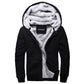 Black Hoodies Men  Winter Jacket Fashion Thick Men's Hooded Sweatshirt Male Warm Liner Sportswear Tracksuits Mens Coat - Bekro's ART