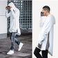 Men Hooded Sweatshirts Fashion Europe America High Street Lrregular Hem Hoodies Jacket Long Sleeve Cloak Male Hooded Pullover - Bekro's ART
