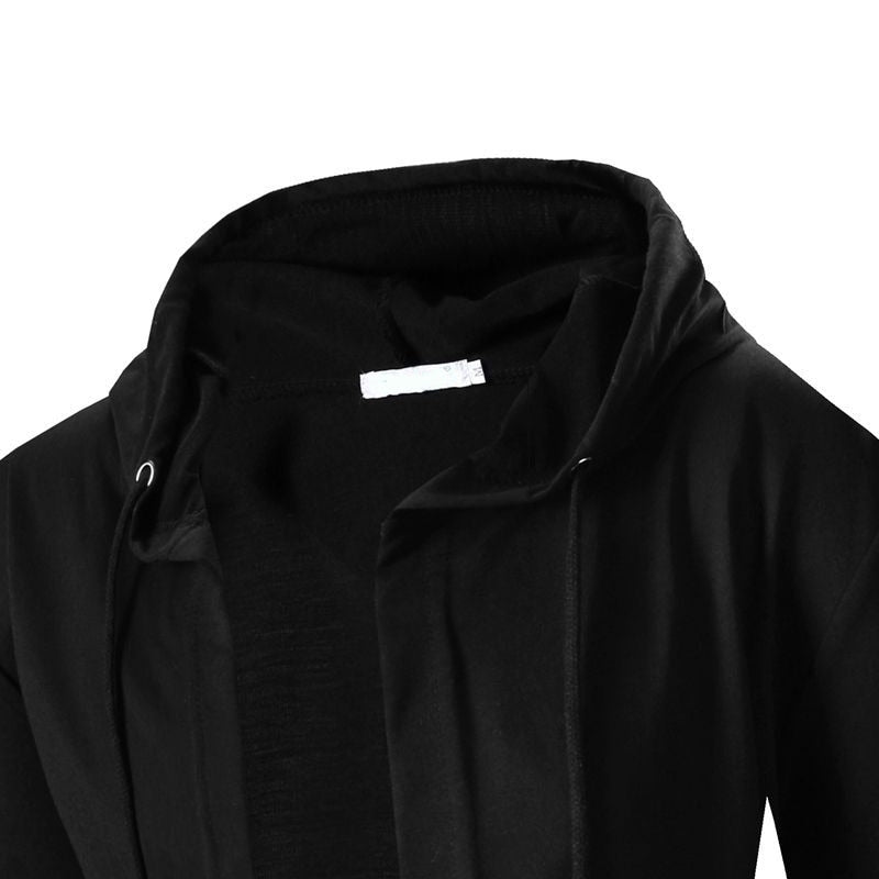 Men Hooded Sweatshirts Fashion New High Street Mantle Hoodies Jacket Long Sleeve Cloak Male Cardigan Outerwear Hooded - Bekro's ART
