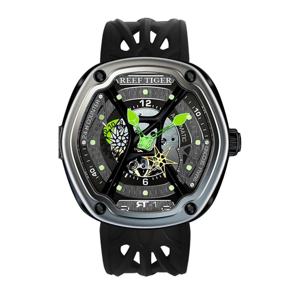 Reef Tiger/RT Mens Luxury Dive Watches Super Luminous Nylon Strap Automatic Military Watches Designer Sport Watches RGA90S7 - Bekro's ART
