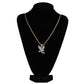 TOPGRILLZ Hip Hop Gold Color Plated Copper Iced Out Micro Paved CZ Eagle Pendant Necklace Men Charm Jewelry Three Style Chains - Bekro's ART
