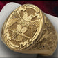 FDLK  Fashion Men's Signet Ring Russian Empire Double Eagle Rings For Male Punk Gold Color Arms Of The Russian Big Ring - Bekro's ART