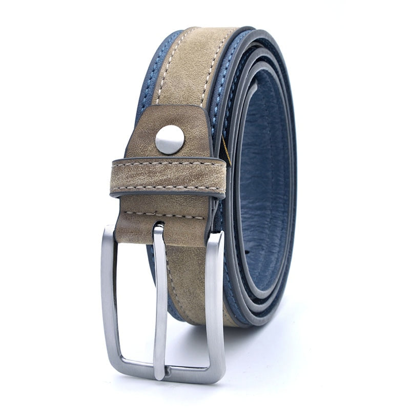 Mens Fashion Waist Belts Faux  Pattern With Split Leather Luxury Male Designer Belt Accessories Factory Price - Bekro's ART