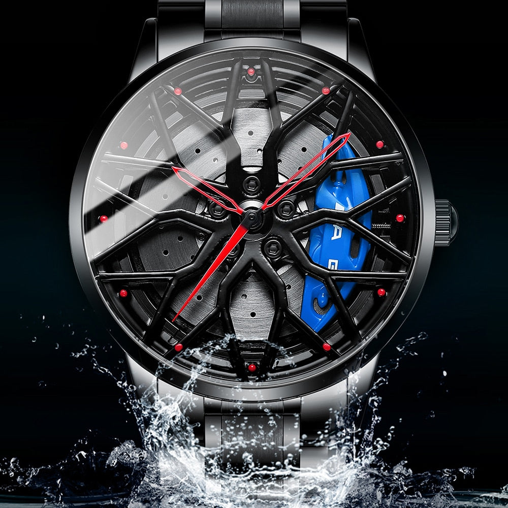 Original Wheel Rim Hub Watches Men Super Car Rim Hub Men Quartz Watch  Waterproof Watches For Car AMG - Bekro's ART
