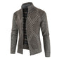 New Autumn Winter Jacket Men Coats Solid Slim Fit Thick Fleece Coats Men Jacket Casual Stand Collar Zip Jacket Men - Bekro's ART