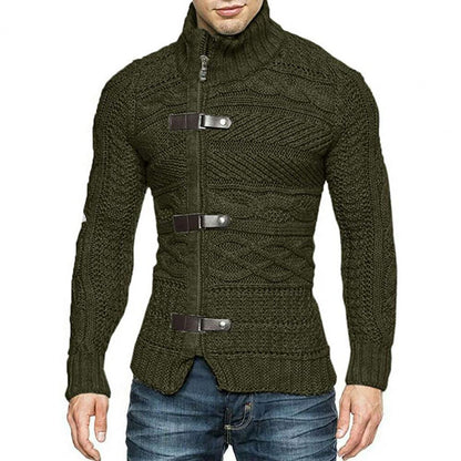 Men's Sweaters Stretchy Stylish Acrylic Fiber Loose Sweater Coat Causal-Solid Color Slim Fit Turtleneck Pullovers Sweater - Bekro's ART