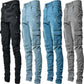 Newest Europe Jeans Men Pencil  Pants Casual Cotton Denim Ripped Distressed Hole New Fashion Pants Side Pockets Cargo - Bekro's ART