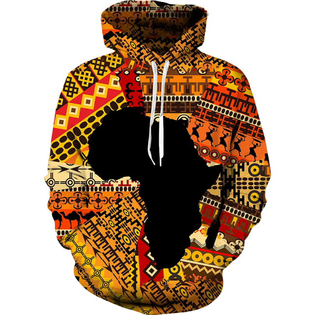 African custom 3d Print Hoodies Trousers Suits Men Tracksuit 2pc Sets Long Sleeve Ethnic Style African Danshiki Mens Clothes - Bekro's ART