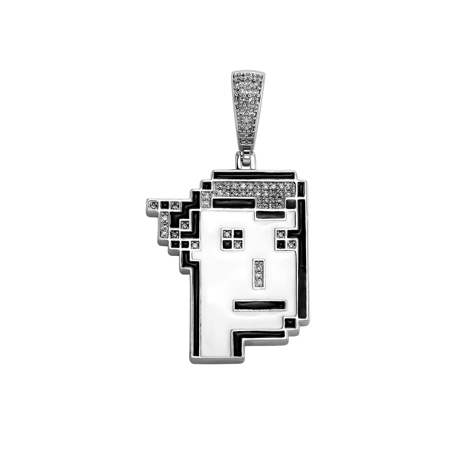 Hip-hop Punk Metaverse Series NFT Avatar Pendant Necklace For Men Personality Pixel Senior Pendant Accessories Jewelry - Bekro's ART