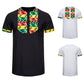 Men's African Style Print Stitching Design Short Sleeve Shirt - Bekro's ART