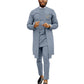 New Fashion Traditional Wear Formal Attire Bazin Riche Dashiki Outfits Shirt Pants Robe Suit  African Men Agbada - Bekro's ART