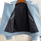Mauroicardi Spring Autumn Short Blue Black Pu Leather Motorcycle Biker Jacket Men Long Sleeve Zipper Outerwear - Bekro's ART