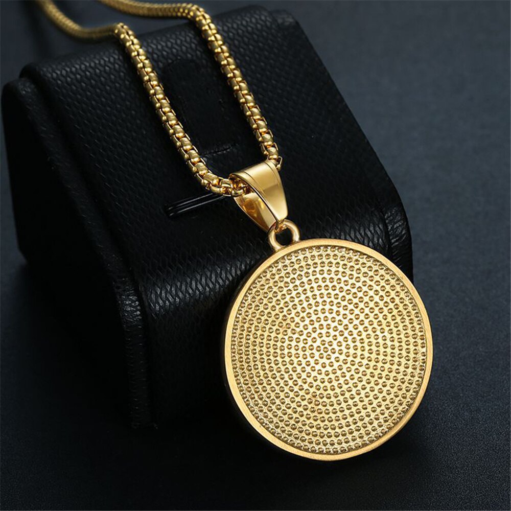 Tiger Pendand &amp; Chain Gold Color Iced Out Bling Round Animal Necklace for Men Hip Hop Jewelry - Bekro's ART