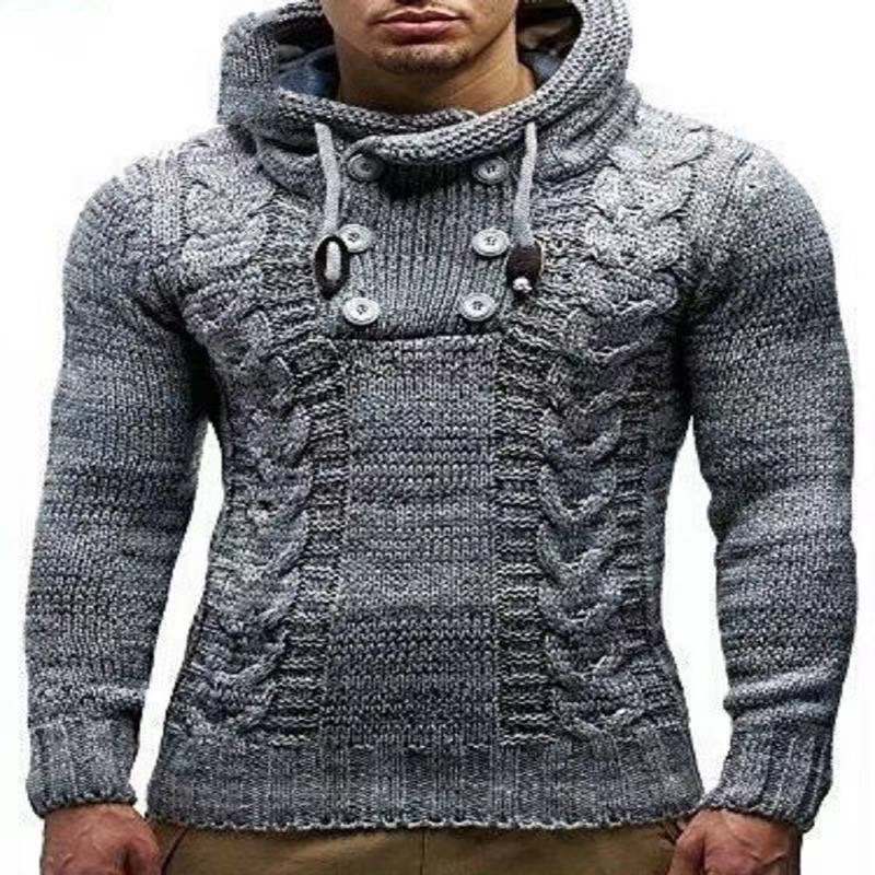 Sweater Man Spring Autumn Winter  Men Fashion Warm Vintage Pullovers Sweaters Oversize Turtleneck Coat Hoodies Clothes - Bekro's ART