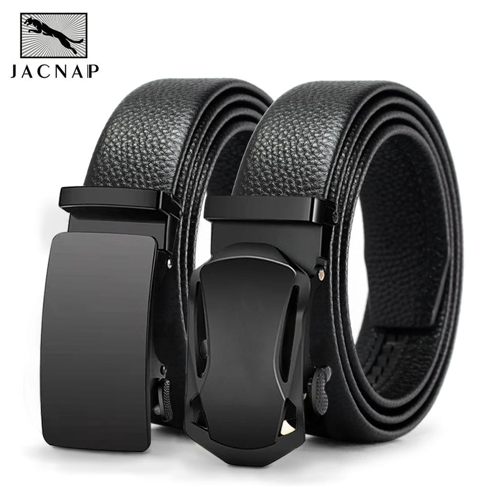 JACNAIP Mens Belt Leisure Business Male Belts Cow Strap Automatic Adjustable Belts for Men Gifts ремень мужск - Bekro's ART