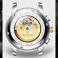 OLEVS Watch For Men Luxury Automatic Skeleton Mechanical Men Watches Waterproof Moon Phase Wristwatch  Men Watch - Bekro's ART