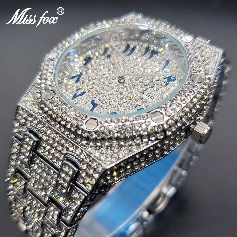 Luxury Quartz Watch For Men Hip Hop Rock Street Style Wristwatches For Male Stylish Expensive Bling - Bekro's ART