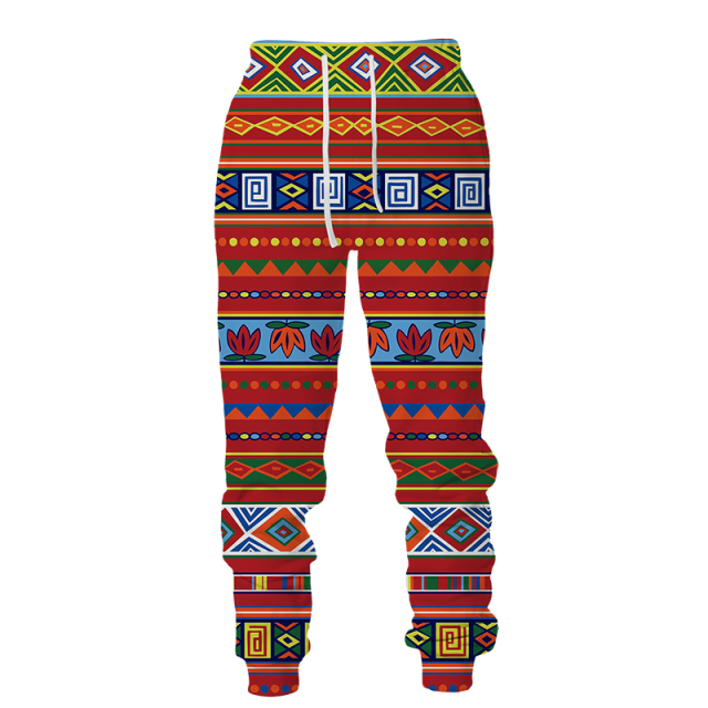 African 3d Print Hoodies Trousers Suits Men Tracksuit 