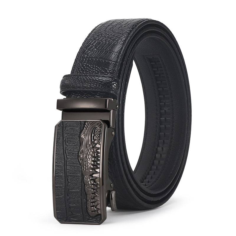 Automatic Buckle black Belts Cummerbunds cinturon hombre Men Belt Male Leather Strap Belts For Men - Bekro's ART