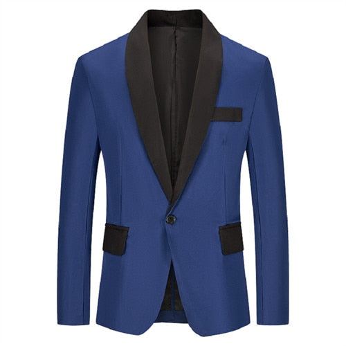 Stylish Men's Blazer Casual Slim Fitness Formal One Button Office Suit Blazer Coat Top White Suit Jacket Masculino Blazers Men - Bekro's ART
