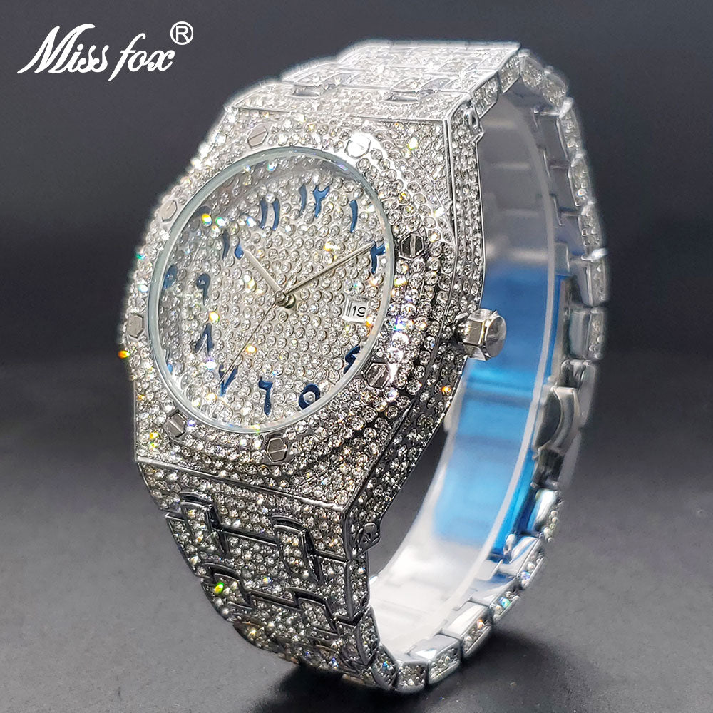 Luxury Quartz Watch For Men Hip Hop Rock Street Style Wristwatches For Male Stylish Expensive Bling - Bekro's ART