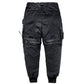 HOUZHOU Techwear Black Cargo Pants Men Hip Hop Oversize Cargo Trousers Male Harajuku Japanese Streetwear Summer Ribbon Pocket - Bekro's ART