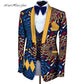 African Men Clothes Suit Jackets Formal Suits Coat Business Dashiki Bazin Riche Ankara Party Wedding Suits Blazer WYN653 - Bekro's ART