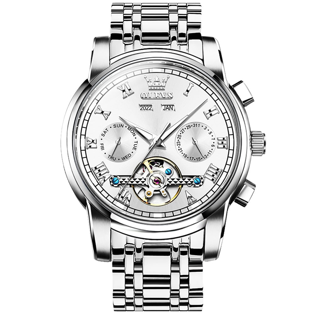 OLEVS Original Watches for Men Luxury Automatic Mechanical Waterproof Wristwatches Men Gift  Relogio Masculino - Bekro's ART