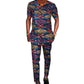 Nigerian Fashion Men's Short Sleeve Tops+Trousers African Wax Colorful Print Male Pant Suits Wedding Party Garment - Bekro's ART