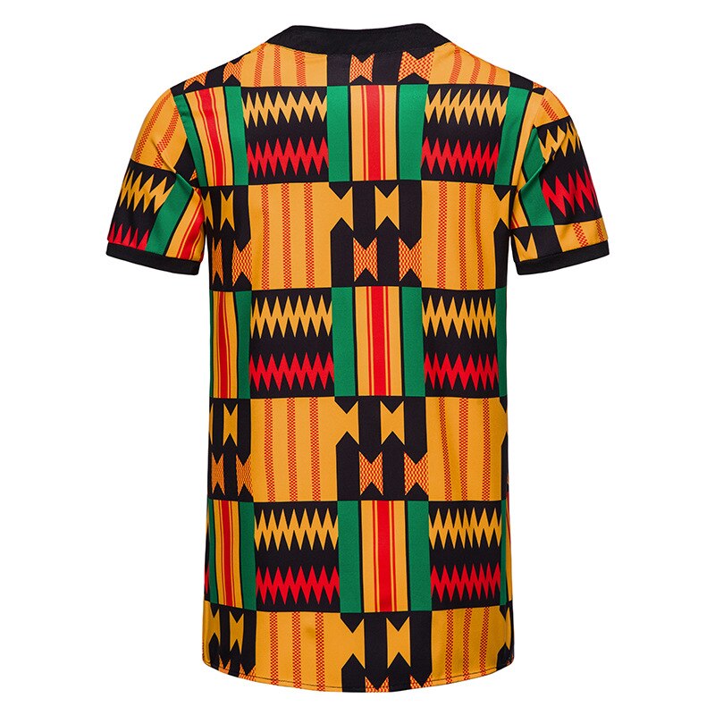 Fashion African Dashiki Print Baseball Button Down Jersey Short Sleeve Baseball Tshirt Hippie Active Team Sports Swag Streetwear - Bekro's ART