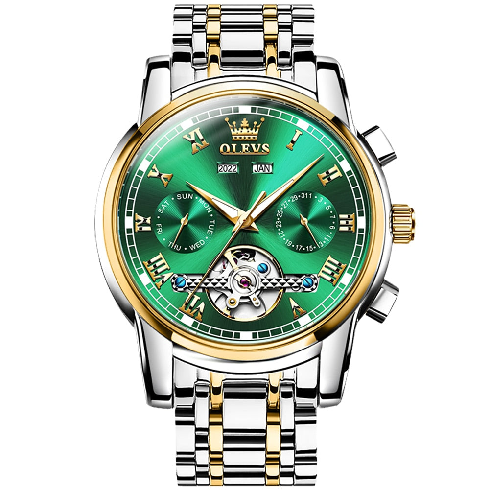 OLEVS Original Watches for Men Luxury Automatic Mechanical Waterproof Wristwatches Men Gift  Relogio Masculino - Bekro's ART