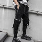 Joggers Cargo Pants for Men Casual Hip Hop Hit Color Pocket Male Trousers Sweatpants Streetwear Ribbons Techwear Pants - Bekro's ART