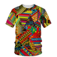 African Folk Patchwork 3D Printing Street Clothing Short Sleeves, Personality Fashion Oversized Men's T -shirts. - Bekro's ART