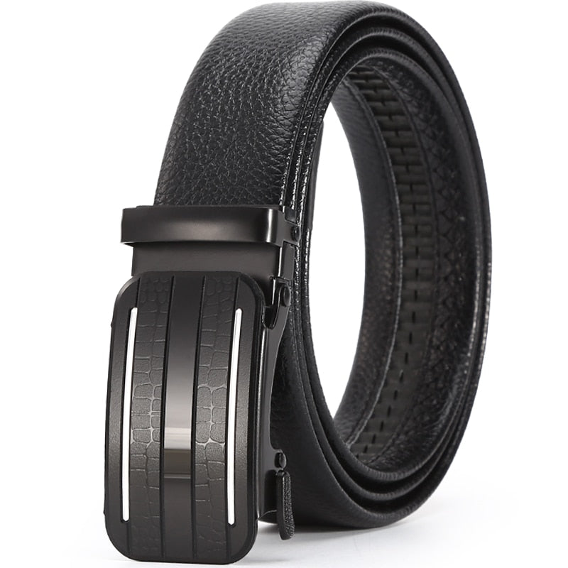 belt for men Brand design Men's belt high quality young pu leather iron automatic buckle trendy pants belt men - Bekro's ART