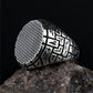 Men's Punk Jewelry Retro Championship Rings Hip Hop   Carved Pattern Knuckle Ring God Cool Masculine Gifts Z4X807 - Bekro's ART