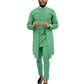 New Fashion Traditional Wear Formal Attire Bazin Riche Dashiki Outfits Shirt Pants Robe Suit  African Men Agbada - Bekro's ART