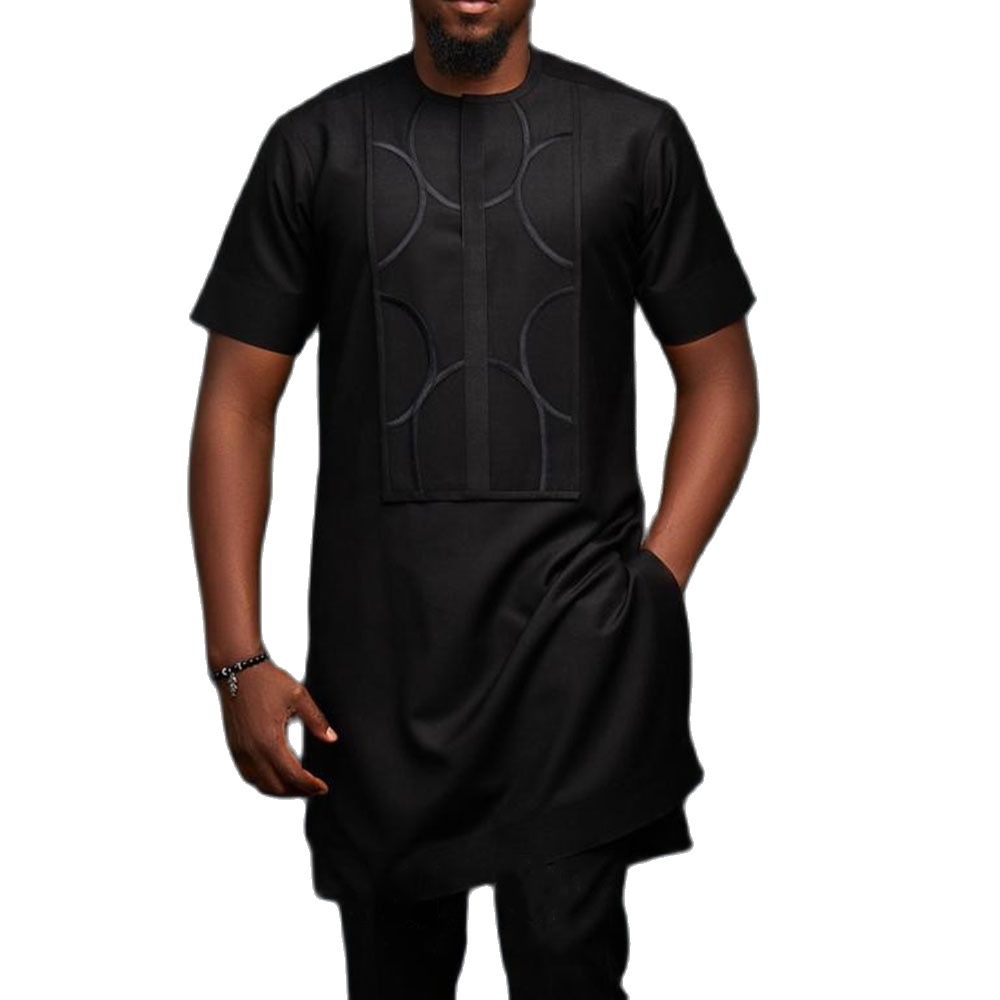 African Men Jubba Thobe Dashiki Muslim Fashion Casual Blouse Islamic Clothing Arabic Dubai Kuftan Turkish Shirts Tops Clothes - Bekro's ART