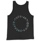 Light Blue Kente Logo Tank Top - Bekro's ART