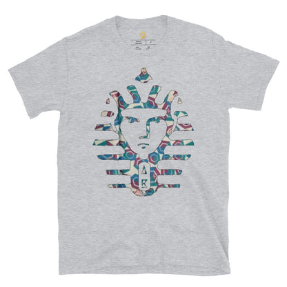 Light Blue Kente Logo Short Sleeve Tee - Bekro's ART