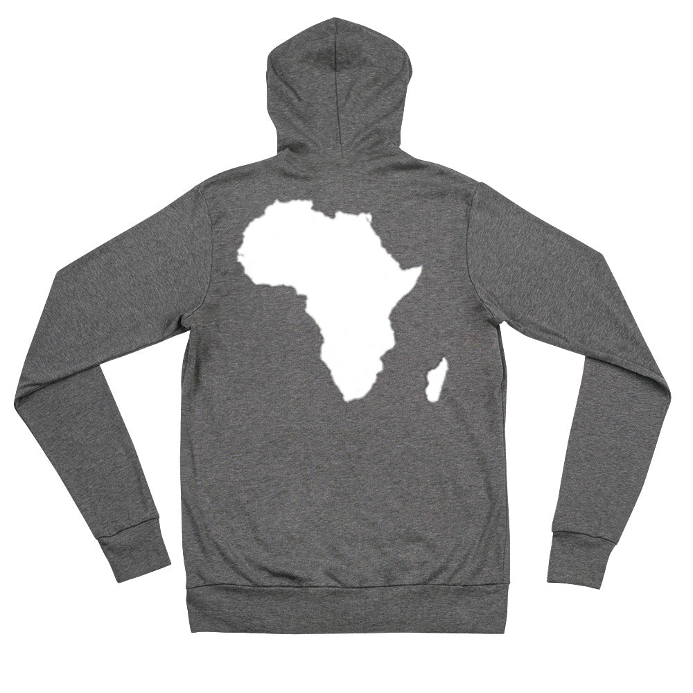 ART B & W Africa zip hoodie - Bekro's ART